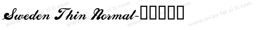 Sweden Thin Normal字体转换